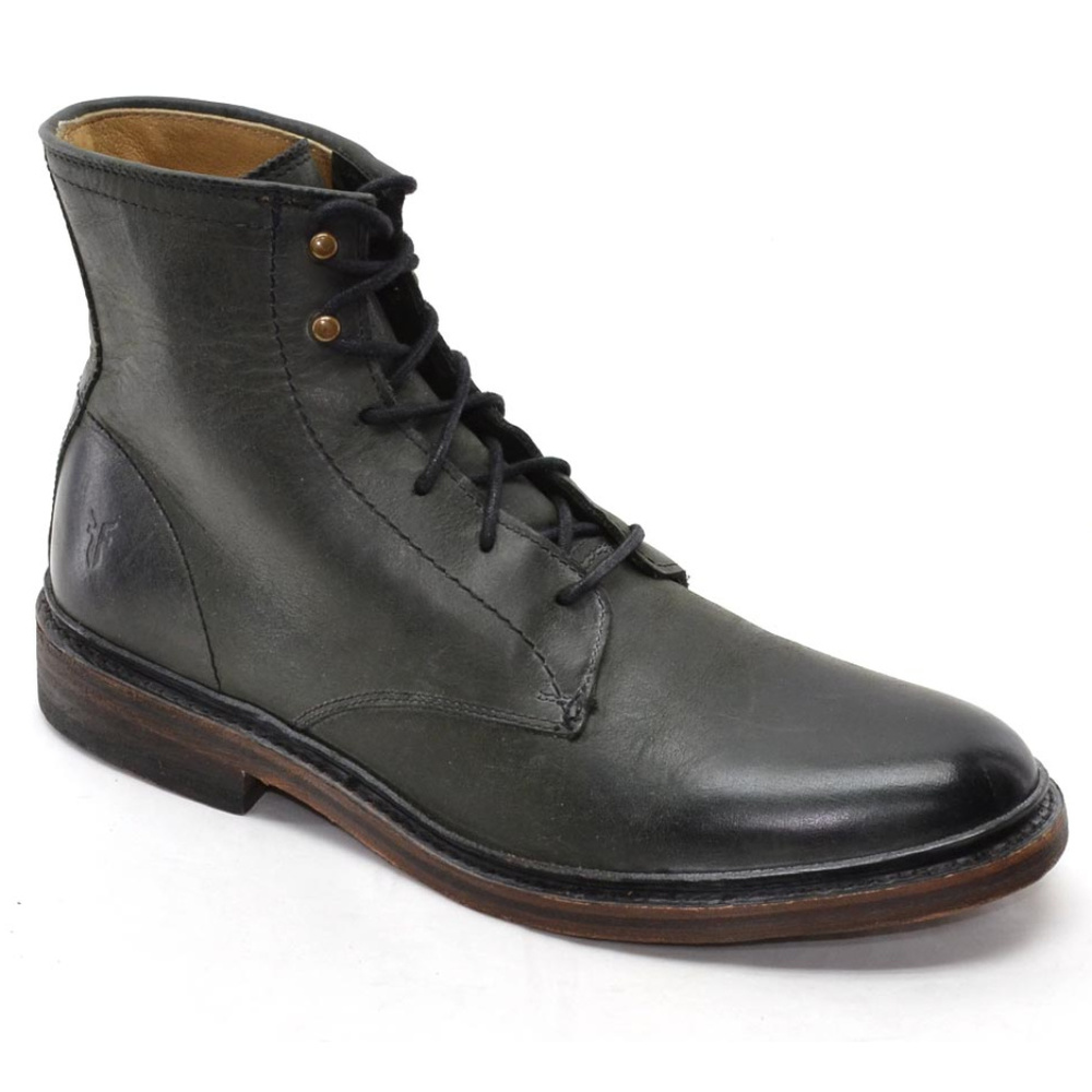 Frye James Rugged Leather Lace Boots Men 7.5 - NIB - Picture 1 of 6
